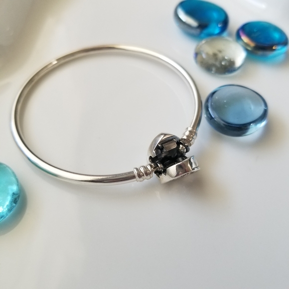 Pandora Double Hearts Mother's Day Entwined Hearts Charm Bracelet Bangle - Picture 4 of 6